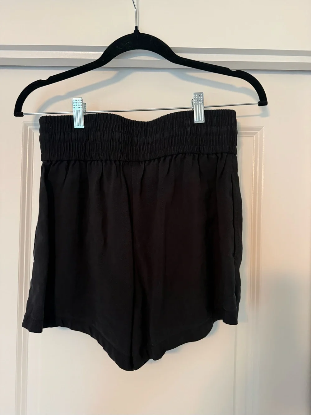 Open Edit Women's Black Drawstring Waist Shorts
